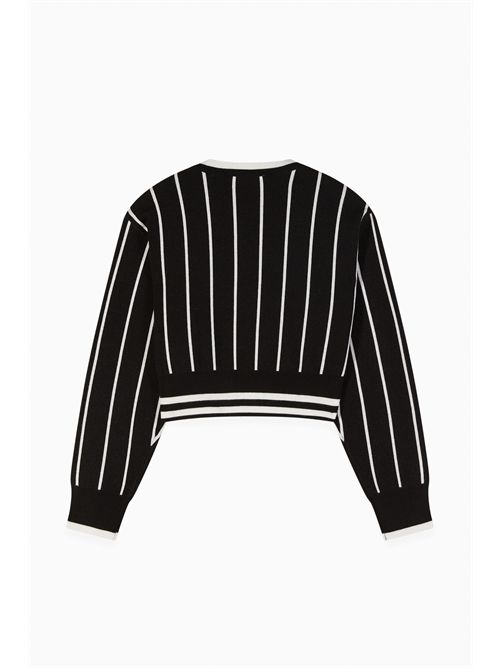 Maglia nera e bianca PATRIZIA PEPE | 7K0057J4M7